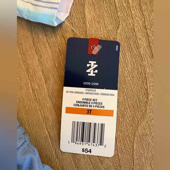 Adorable IZOD Toddler Boy 4 Piece Suspenders Shirt Set l Size: 3T NWT! - Picture 8 of 9